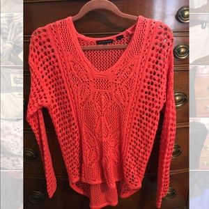 Pink Crochet Sweater